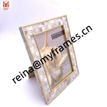 Light Luxury Gold Border PS Plaid Photo Frame Plastic Picture Frame