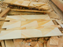 Yellow Wooden Sandstones Tiles