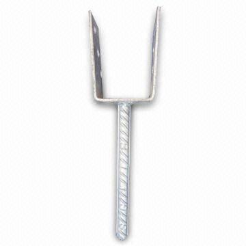 Pole Anchor with Hot-dipped Galvanzied or Electronic Galvanized, Various Sizes are Avaiable