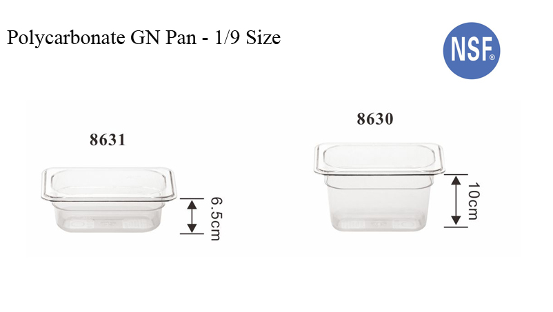 Melamine Food Tray 1/3 GN Plastic Rectangular Buffet Server Gastronorm Food Display Tray