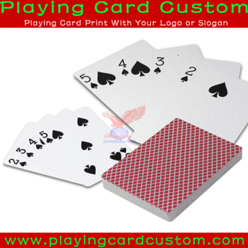 special big size poker card