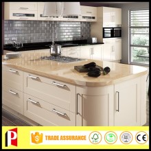 Cream color modular shaker style cabinets