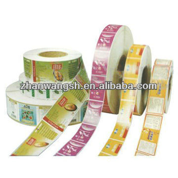 Printed adhesive paper labels