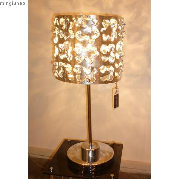 Elegant simple aluminum bedside table lamp