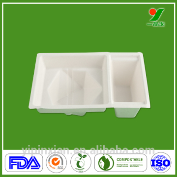 Natural sugarcane fibers custom BRC paper cup tray