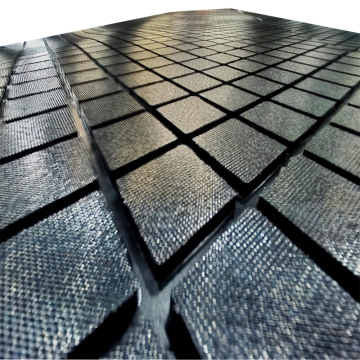 Rhombic anti abrasion belt machine cover rubber