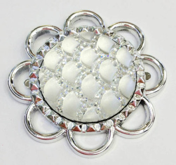 Resin Diamond Trimming Plastic Shoe Flower