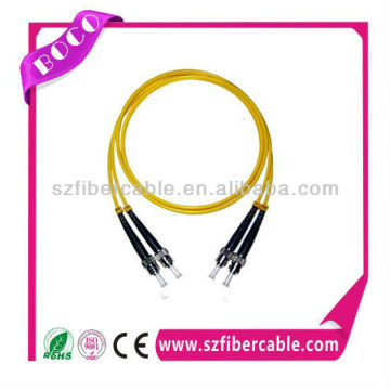 Singele-mode Duplex Fiber optical ST-ST PC patch cord