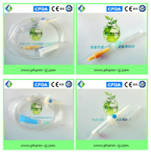 CE, ISO approved Micro IV Set with burette with latex bulb injection site