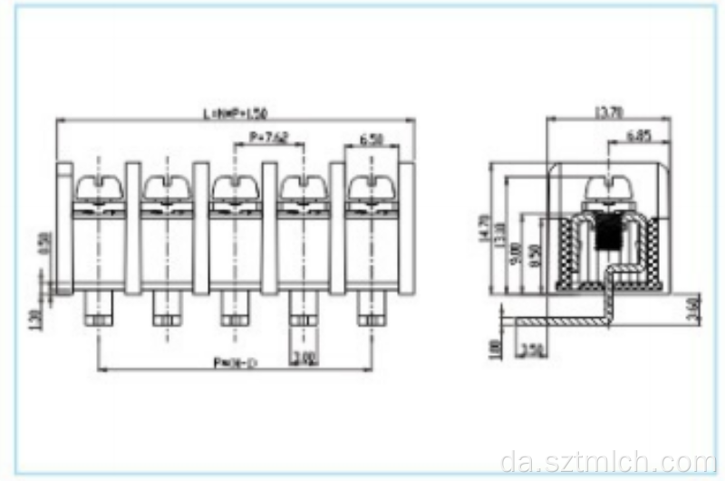 Terminal blok barriere terminal blok engros