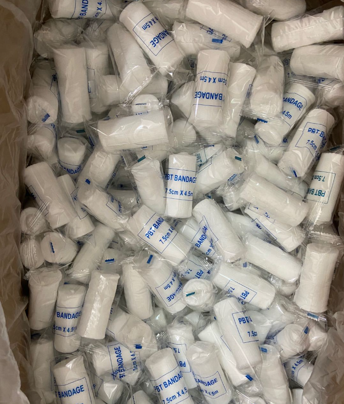 Factory direct PBT elastic bandage gauze elastic bandage PBT Gauze Cohesive flexible Bandage
