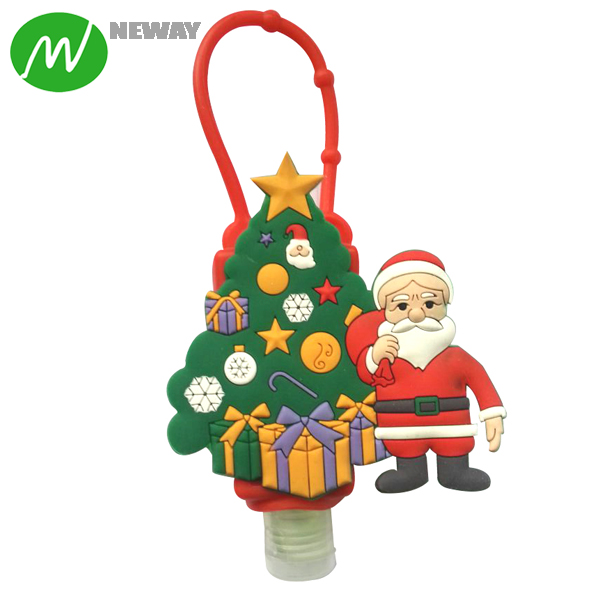 Christmas Design Hand Sanitizer Silicone Holder