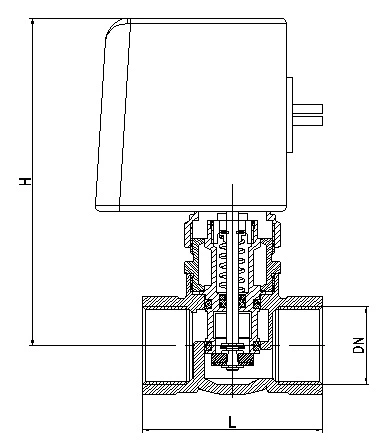 2 Port Motorized Brass Ball Valve 1/2''-1''inch with High Quality