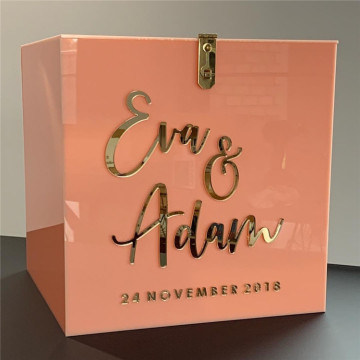 Personalized Acrylic Wedding Card Box