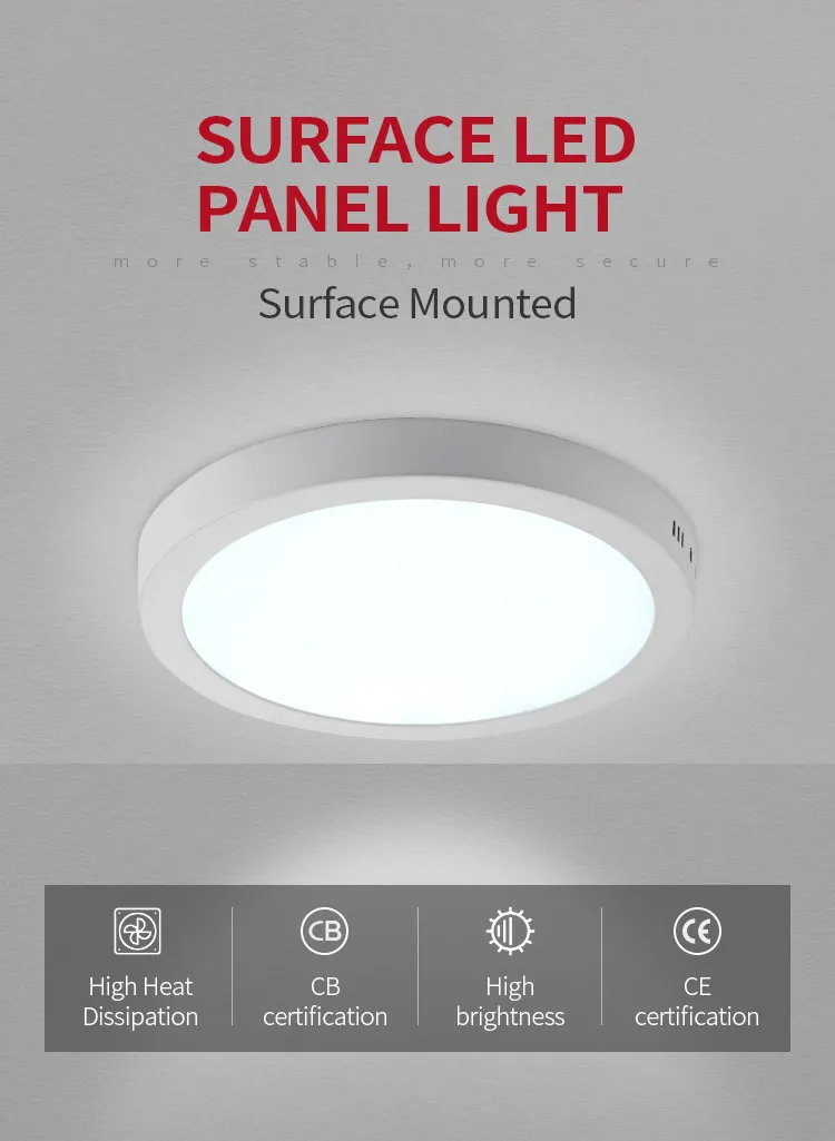 Sleek 12W Round LED Ceiling Light for Contemporary Spaces