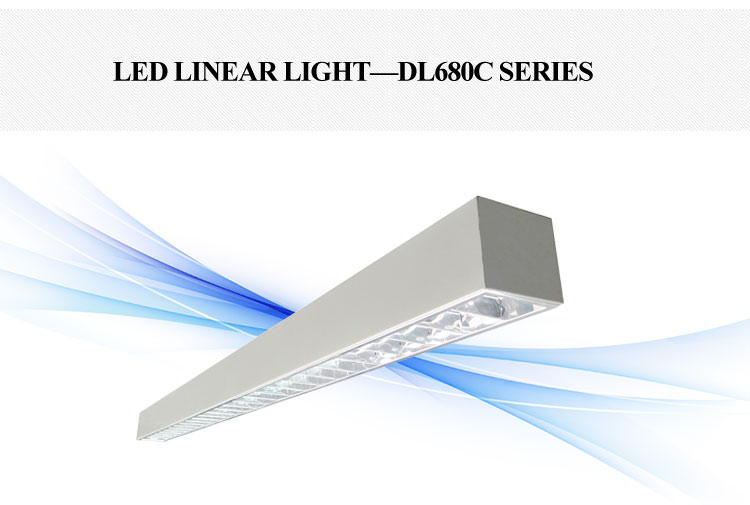 60W LED LINEAR LIGHT SUSPENDED GRILLE LAMP 1580x70x80