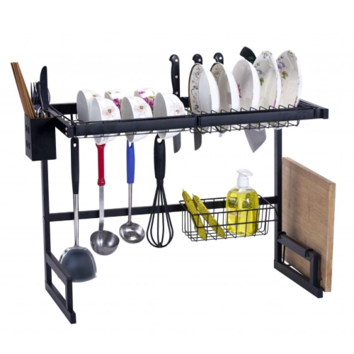 Multifunctional stainless steel dish drain rack