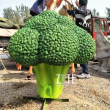 Factory fiberglass vegetable statue resin broccoli sculpture