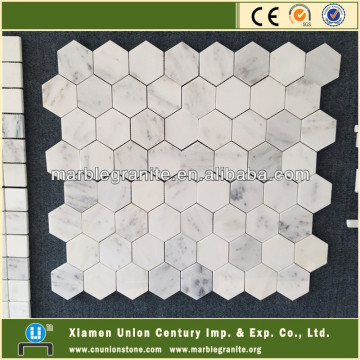 White Marble Hexagon Mosaic