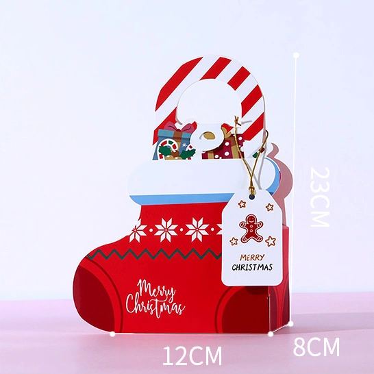 Customized Special Shape Cardboard Candy Box for Christmas Eve