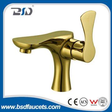 Small water saving royal basin faucets,waterfall goladen basin faucet for luxury lavatory washroom