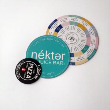Waterproof circle 0.7mm magnet print sticker