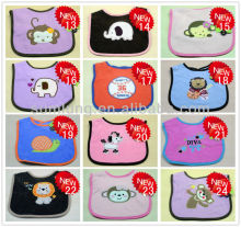 2014 Newest Waterproof Baby Bib Wholesale Infant Saliva Towels Embroidered Baby Bib "11"