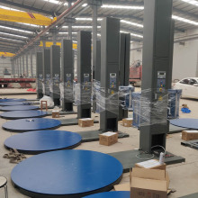 Pallet Pre-Stretch film wrapping machine with horse shoe