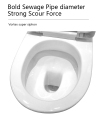 Keramik Sanitary Ware Siphonic Flushing One-Piece Toilet