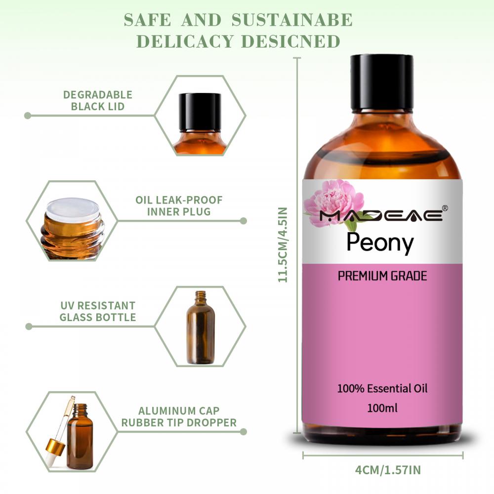 Горячая продажа высококачественного косметического класса ароматерапевтическая пищевая качество чистое натуральное масло пиона