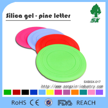 Silicone Colorful Flying Disc For Pet Dog Training