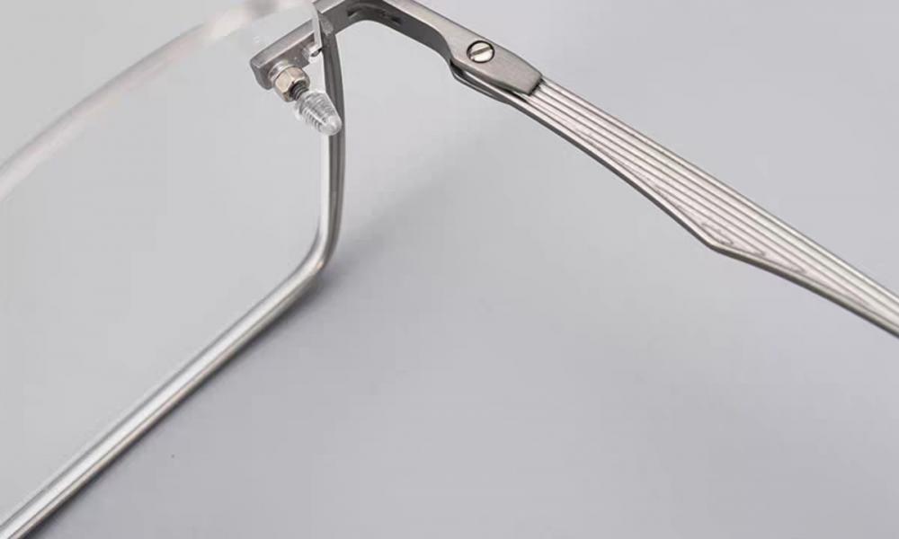 half rim designer glasses