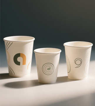 Paper cup for hot drinks
