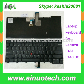 US Laptop keyboard for Lenovo E431 E440 laptop backlit keyboard with arabic english keyboard