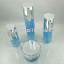 Triangle shape Acrylic Lotion bottles and cream jars