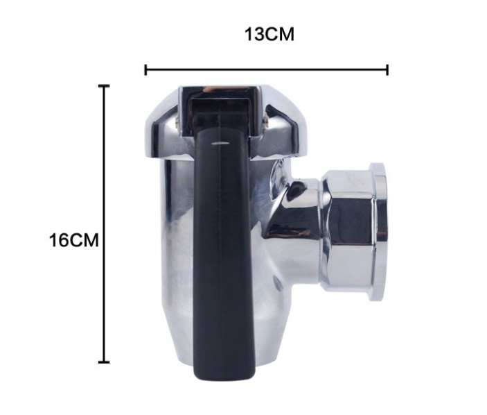 2" K Series Compression Draw-Off Valve,Brass Material With Chrome Coating