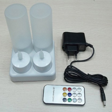 Plug rechargeable votive LED tealight candle