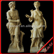 Ancient Greece statue, Marble Roman Statue For Man And Lady (YL-R739)