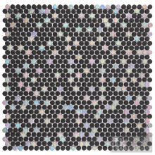 Black Mix Recycled Glass for Backsplashes