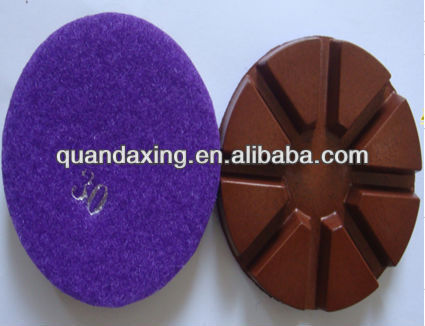 Top quality Metal diamond polishing pads for concrete