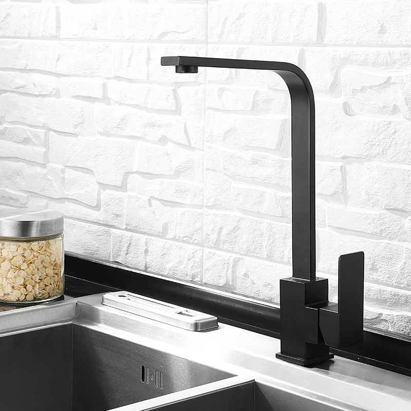 Hot Selling Good Quality Black Colour Stainless Steel Kitchen Tap