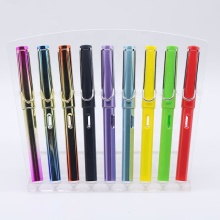 High Quality Lightweight Promotional Plastic Fountain Calligraphy Pen