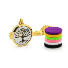 PVD 18K GOLD TREE OF LIFE LOCKET PENDANT