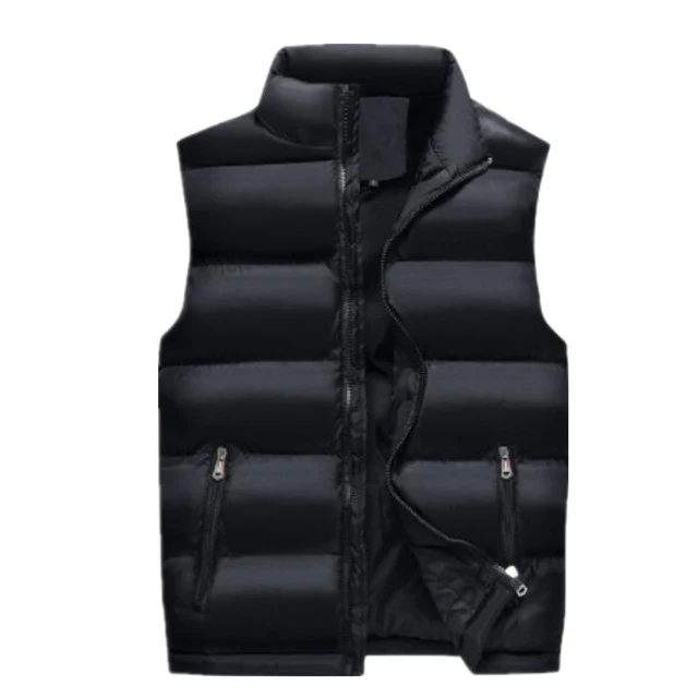 2019 Casual Stand Collar Autumn Padded Down Waistcoat Vest for Young Men