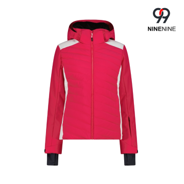 Womens Ski Jacket with Diagonal Top Stitching