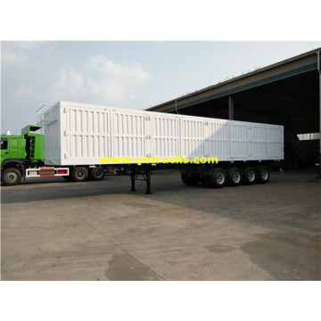 4 Ejes 60ton Cargo Box Remolques