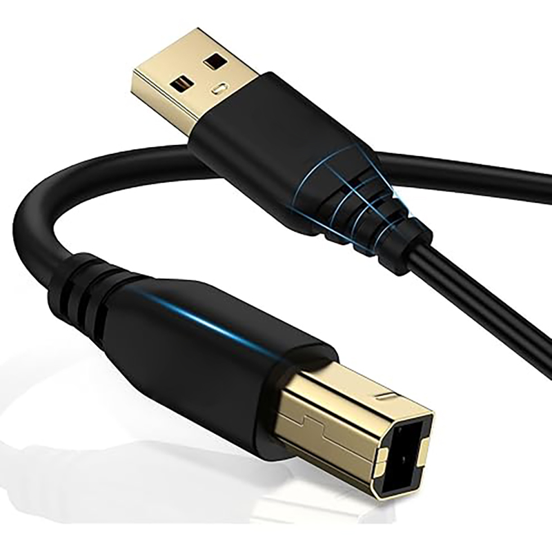 USB 0 Printer Cable - USB-A to USB-B Adapter