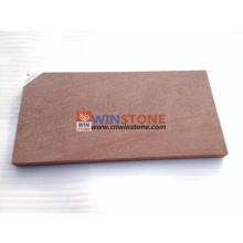 Sawn Cut, Honed Red Sandstone Floor Paving