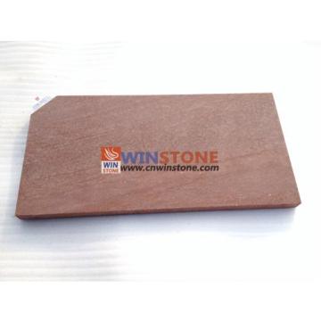 Sawn Cut, Honed Red Sandstone Floor Paving