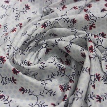 100% cotton dobby printed floral fabric